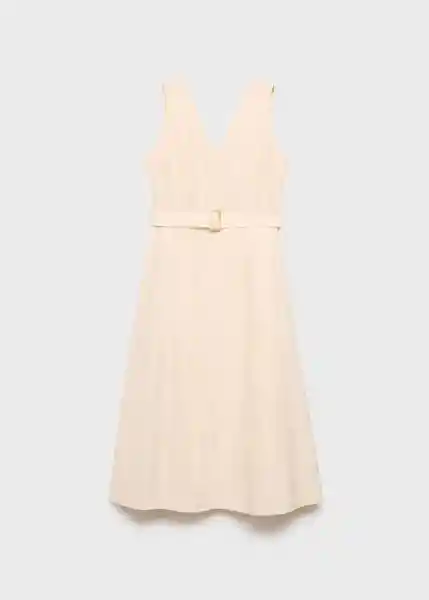 Vestido Laura Beige Talla M Mujer Mango