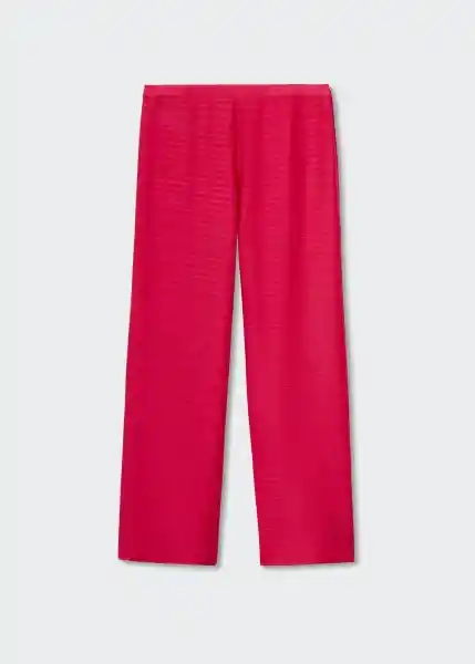 Pantalón Luseri-W Fucsia Talla S Mujer Mango