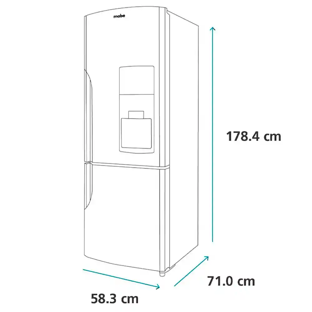 Mabe Nevera Europea 314 RMB300IZBRP0