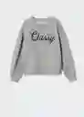 Sudadera Classy Gris Medio Vigore Talla 14 Niñas Mango