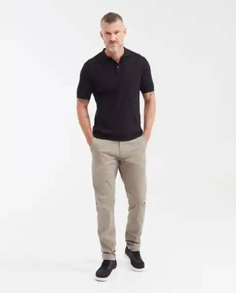 Camiseta Polo Canale Negro Sombrio Ultraoscuro Talla M Chevignon