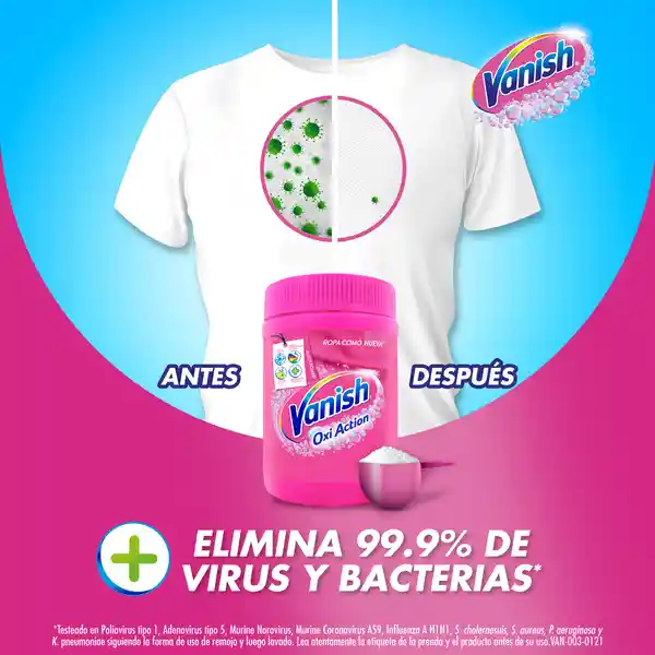 Vanish Desmanchador Polvo Rosa