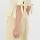 Blusa Cuello V Manga 3/4 Blanco Talla S 696111