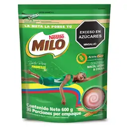 Modificador de Leche Milo a Base de Malta y Cocoa 600 g