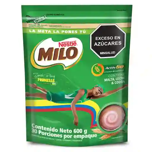 Modificador de leche MILO a base de malta y cocoa x 600g