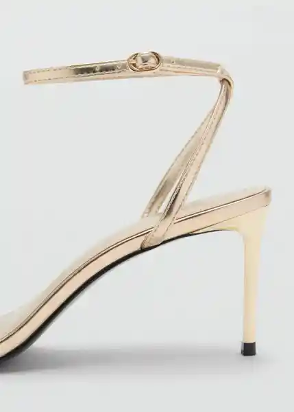 Sandalias Blues Oro Talla 38 Mujer Mango