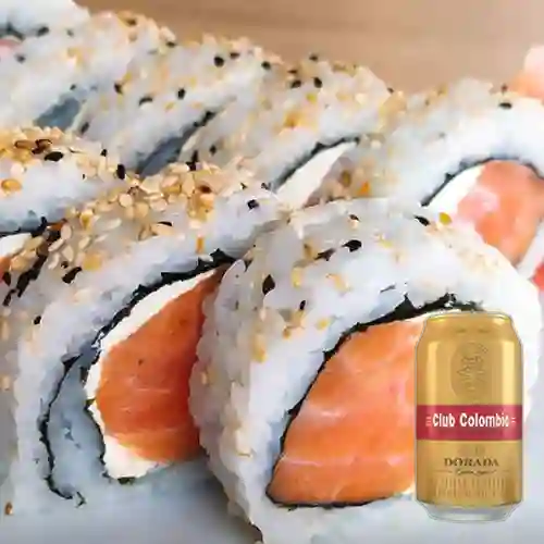 Combo Philadelphia Roll + Club Colombia Rubia 330ml