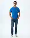 Camiseta Hombre Azul Talla L 809F009 Americanino