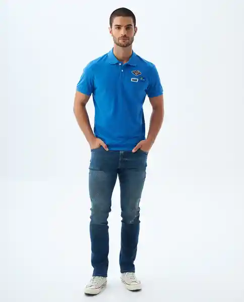 Camiseta Hombre Azul Talla L 809F009 Americanino