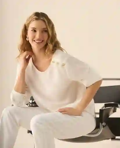 Camisa Blanco 0 Claro Talla M 413G019 Esprit