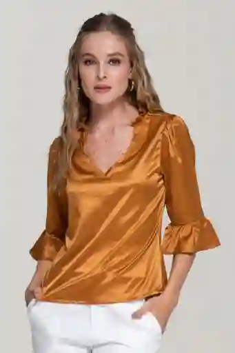 Blusa Kate Color Amarillo Oscuro Talla S Ragged