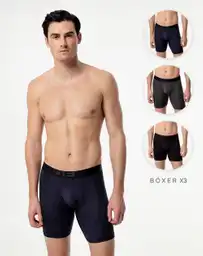 Boxer Largo en Poliamida y Algodòn Masculino Eslalom Gef Talla S