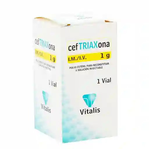 Vitalis Ceftriaxona Polvo para Reconstituir a Solución Oral (1 g)
