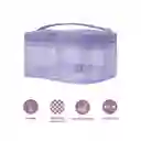 Cosmetiquera Plastificada Serie Miniso Morado Miniso