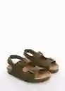 Sandalias Carlo Khaki Talla 28 Niños Mango