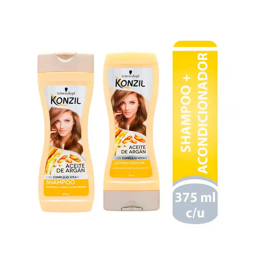 Konzil Shampoo + Acondicionador con Aceite de Argán