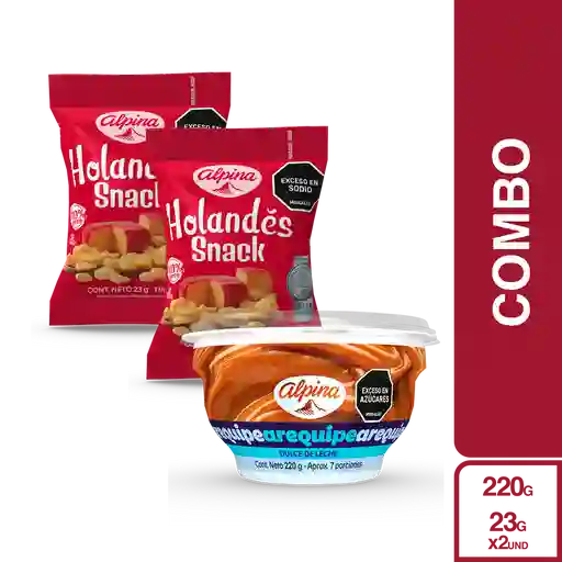 Combo snacks alpina & Arequipe