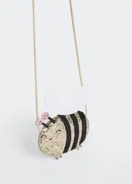 Bolso Bee Oro Talla 99 Niñas Mango