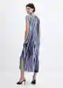 Vestido Zane-W Azul Talla S Mujer Mango