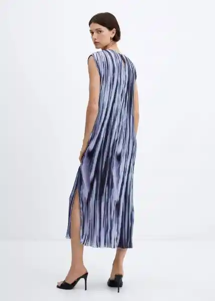 Vestido Zane-W Azul Talla S Mujer Mango