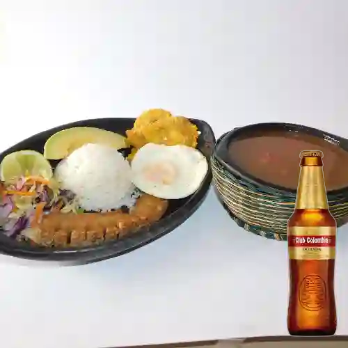 Combo Frijolada + Club col. Dorada Bot. 330ml