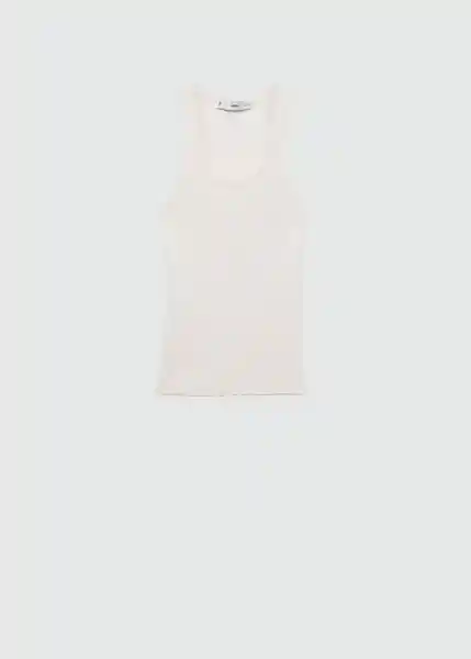 Top Riri Offwhite Talla XS Mujer Mango