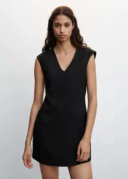 Vestido Ticket-H Negro Talla XL Mujer Mango