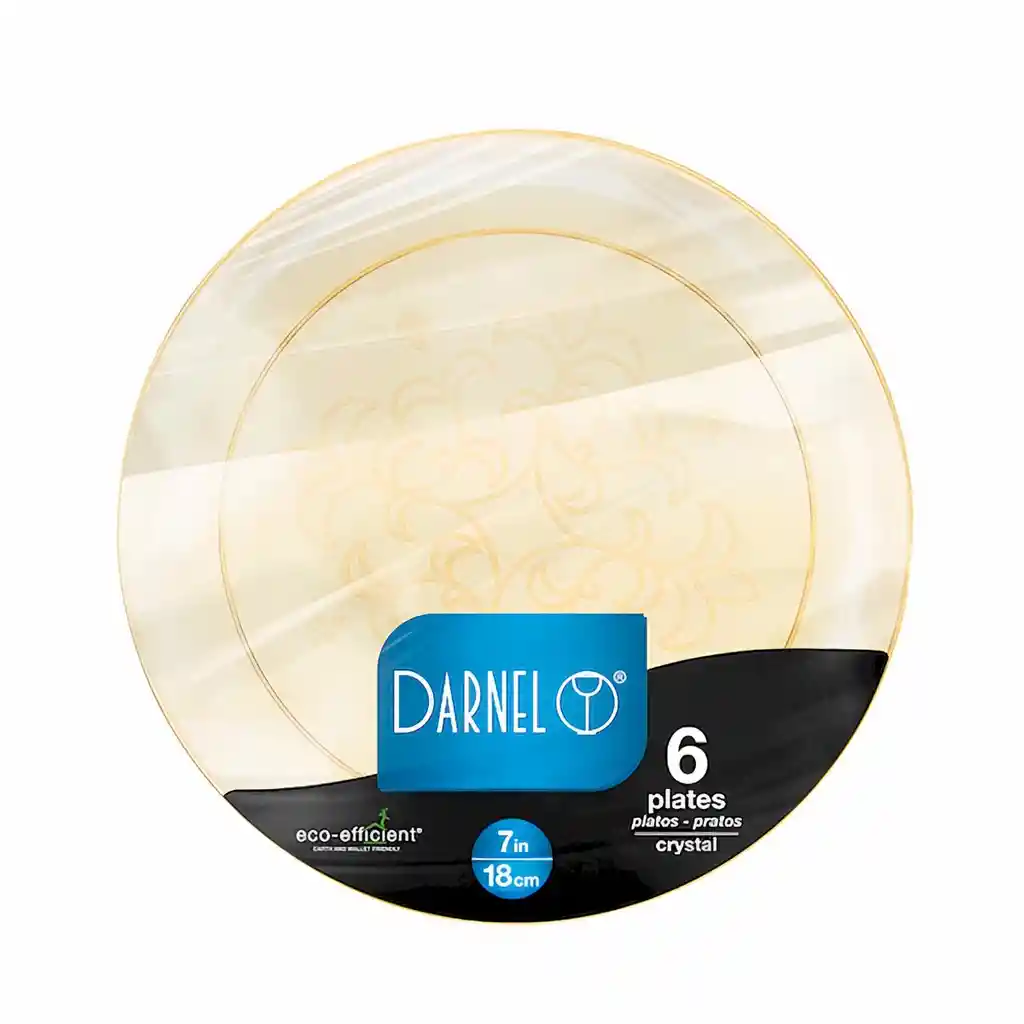Darnel Plato 18 cm Cristal Amarillo