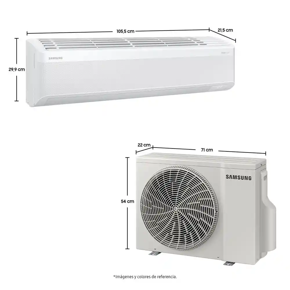 Aire Acondicionado Samsung 18.000 Btu Split Windfree Ar60f18d1ew/cb Ai Digital Inverter Blanco