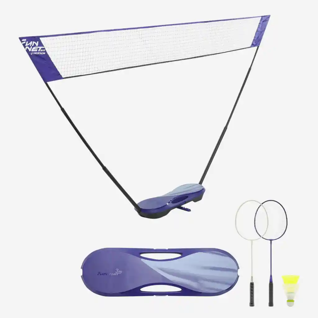 Fun Set Bádminton Brush Azul Real