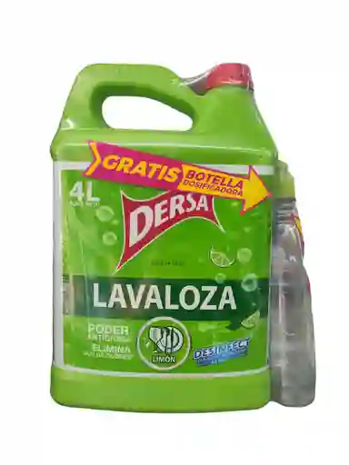Dersa Lava Loza Líquido Desinfectante + Botella Dosificadora