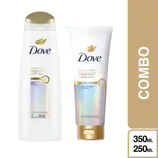 Combo Dove Shampoo Intense Repair +Acondicinador Repair Péptidos