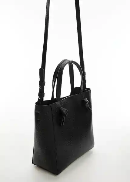 Bolso P Tulipa Negro Talla 99 Mujer Mango