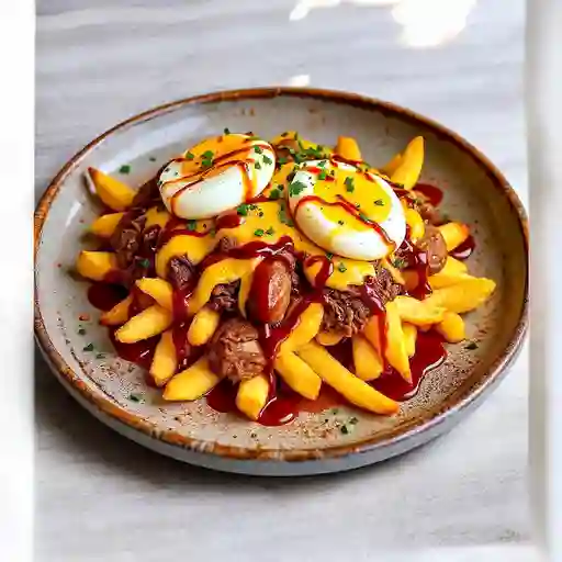 Salchipapas de carne