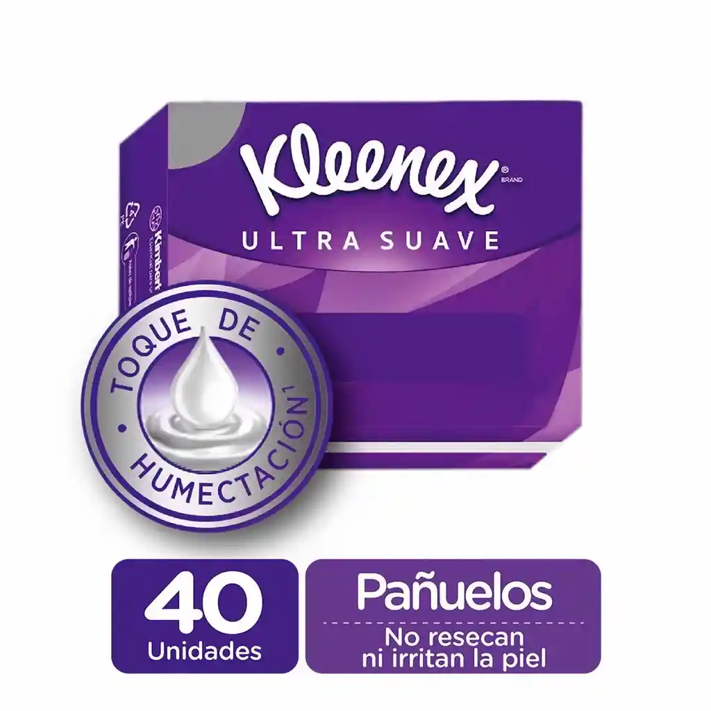 Kleenex Pañuelos Faciales X 40 Unidades 