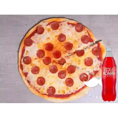 Combo Pizza 35Cm Peperoni + Kola Roman 1.25 l