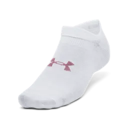 Under Armour Medias Essential no Show Hombre Blanco LG