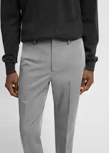 Pantalón Paulo Gris Talla 36 Hombre Mango
