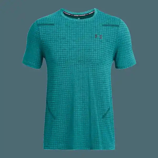 Under Armour Camiseta Seamless Grid Azul T. SM Ref: 1376921-464