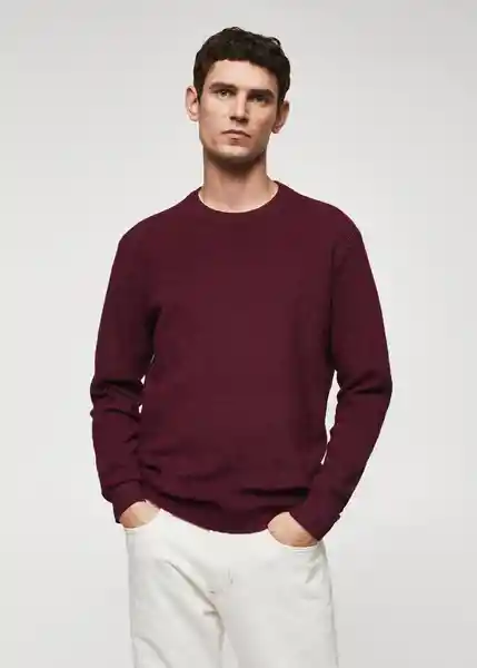 Saco Jersey Antigua-I Vino Talla XL Hombre Mango