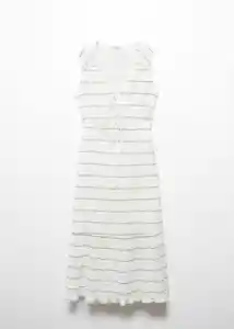 Vestido Morgali Off White Talla S Mujer Mango