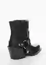 Botines Peter Negro Talla 42 Mujer Mango