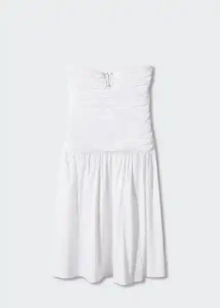 Vestido Saritas Off White Talla S Mujer Mango