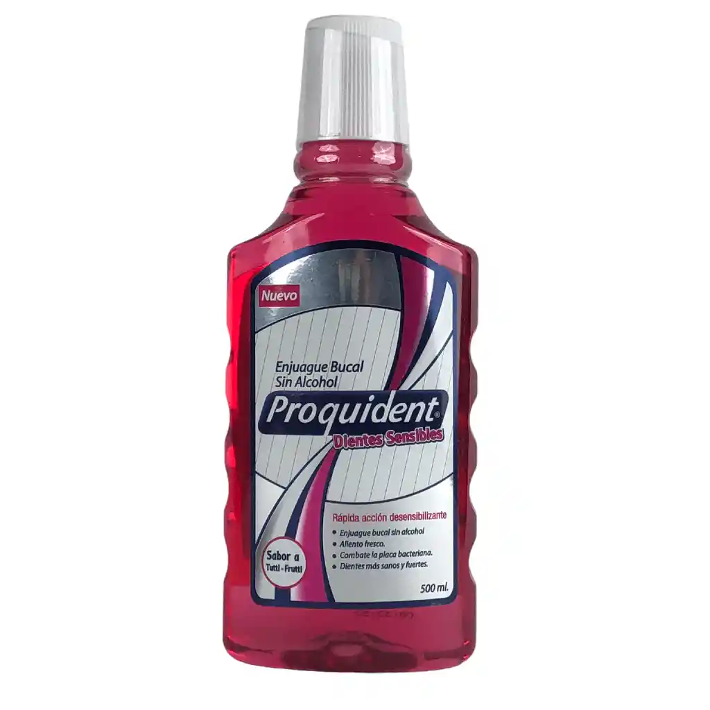 Proquident Enjuague Bucal Dientes Sensibles Sabor Tutti Frutti 