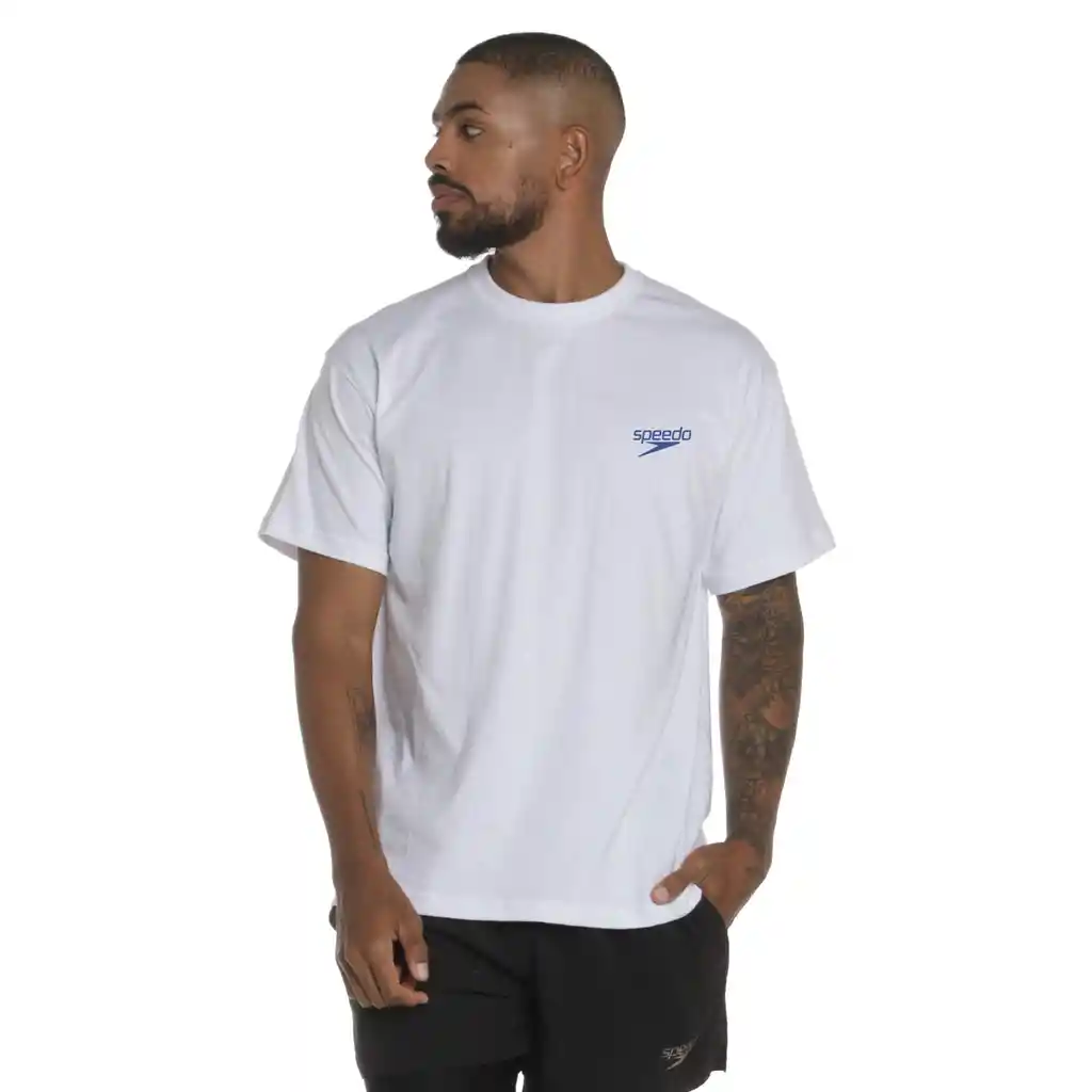 Camiseta Manga Corta Indigo Heritage Hombre Blanco-m