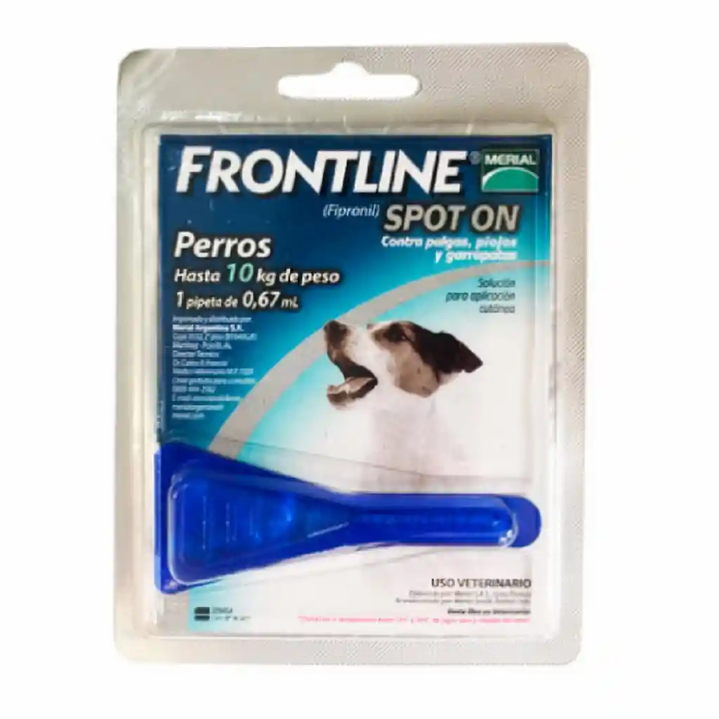 Frontline Spot On Antipulgas Para Perros Hata 10 Kg