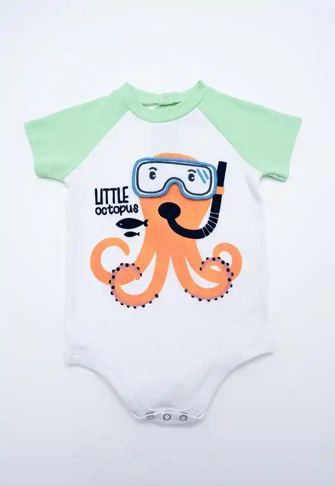 Body Manga Corta Niño 9/12meses-ivory