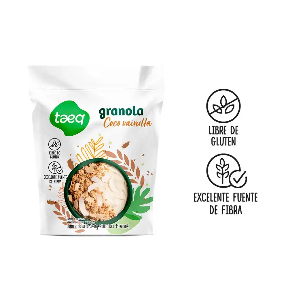 Granola Sin Gluten Coco Vainill Taeq