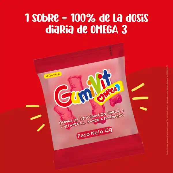 Gumivit Gomas con Omega 3 y Vitamina C