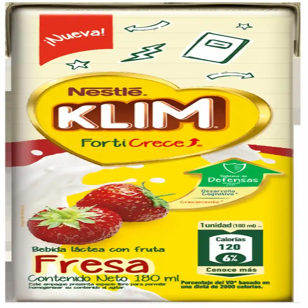 Klim Bebida Láctea de Fresa